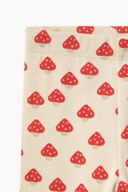 Tiny Cottons Mini Mushrooms Rib Baby Pant - Ivory