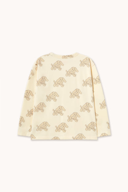 Tiny Cottons Dogs Tee - Vanilla