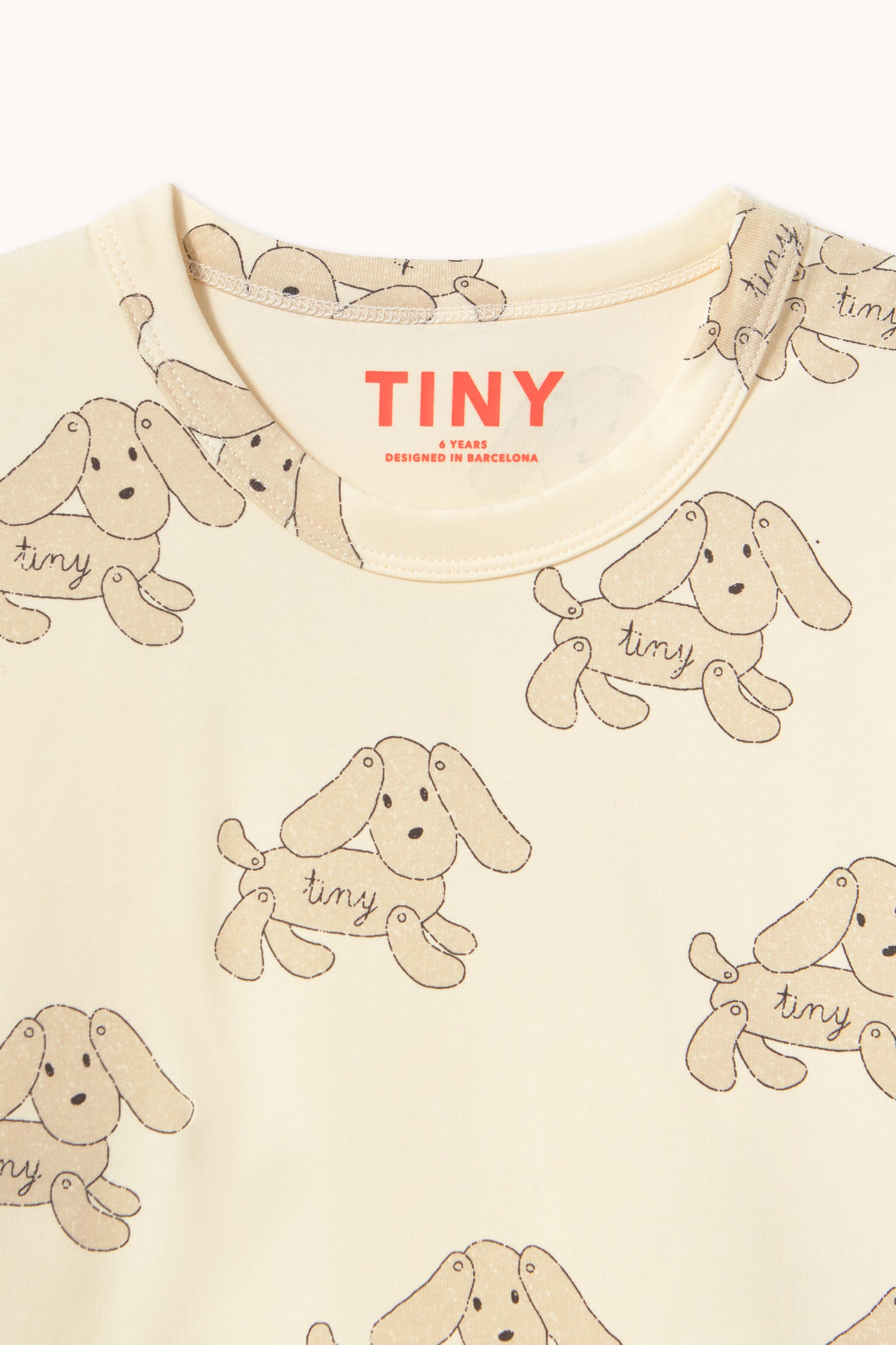 Tiny Cottons Dogs Tee - Vanilla