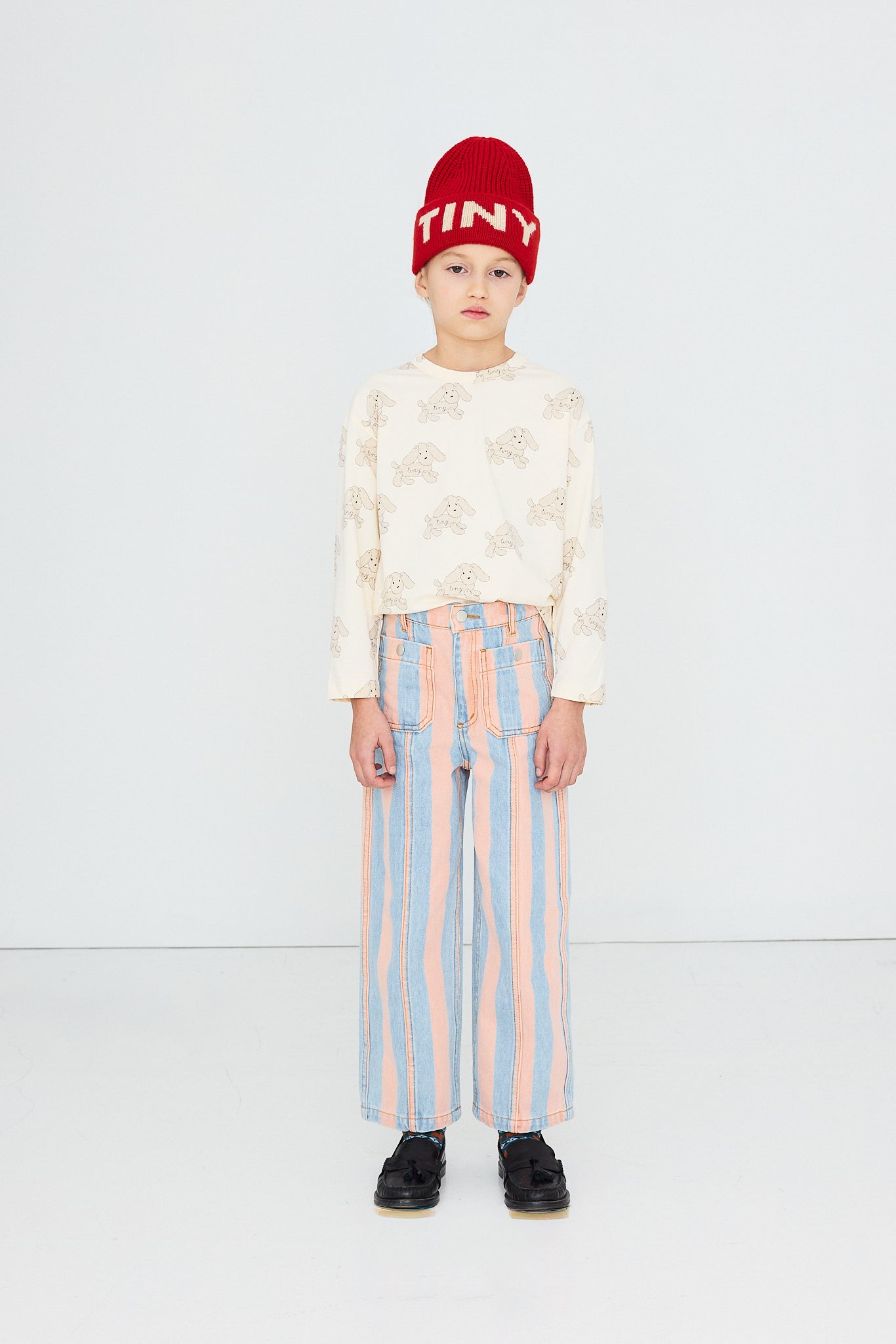 Tiny Cottons Dogs Tee - Vanilla