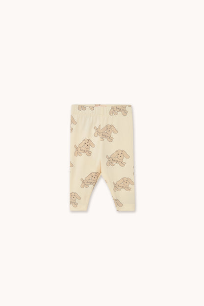 Tiny Cottons Dogs Baby Leggings - Vanilla