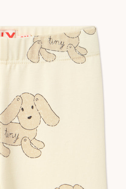 Tiny Cottons Dogs Baby Leggings - Vanilla