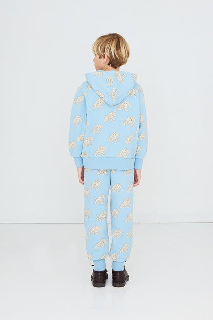 Tiny Cottons Dogs Hoodie - Denim Blue