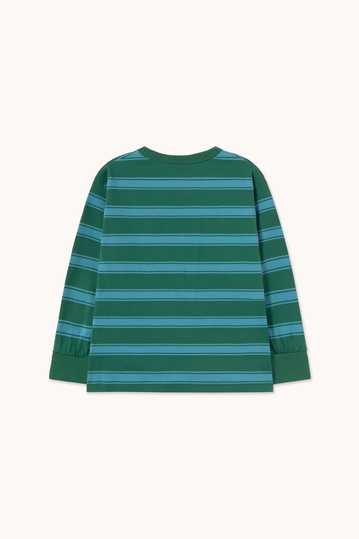 Tiny Cottons Retro Stripes Sleeve Tee - Dark Green