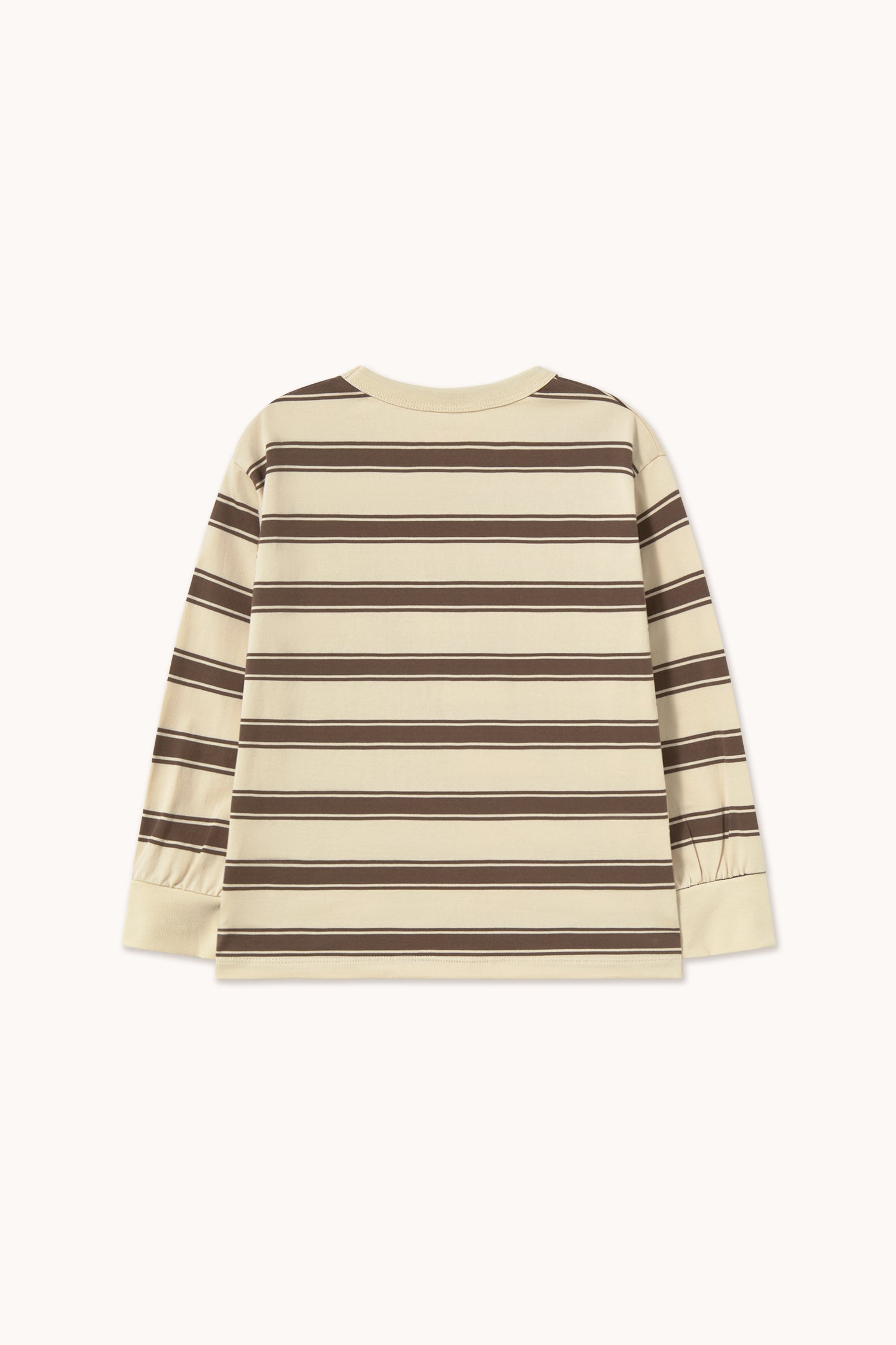 Tiny Cottons Retro Stripes Sleeve Tee - Cacao
