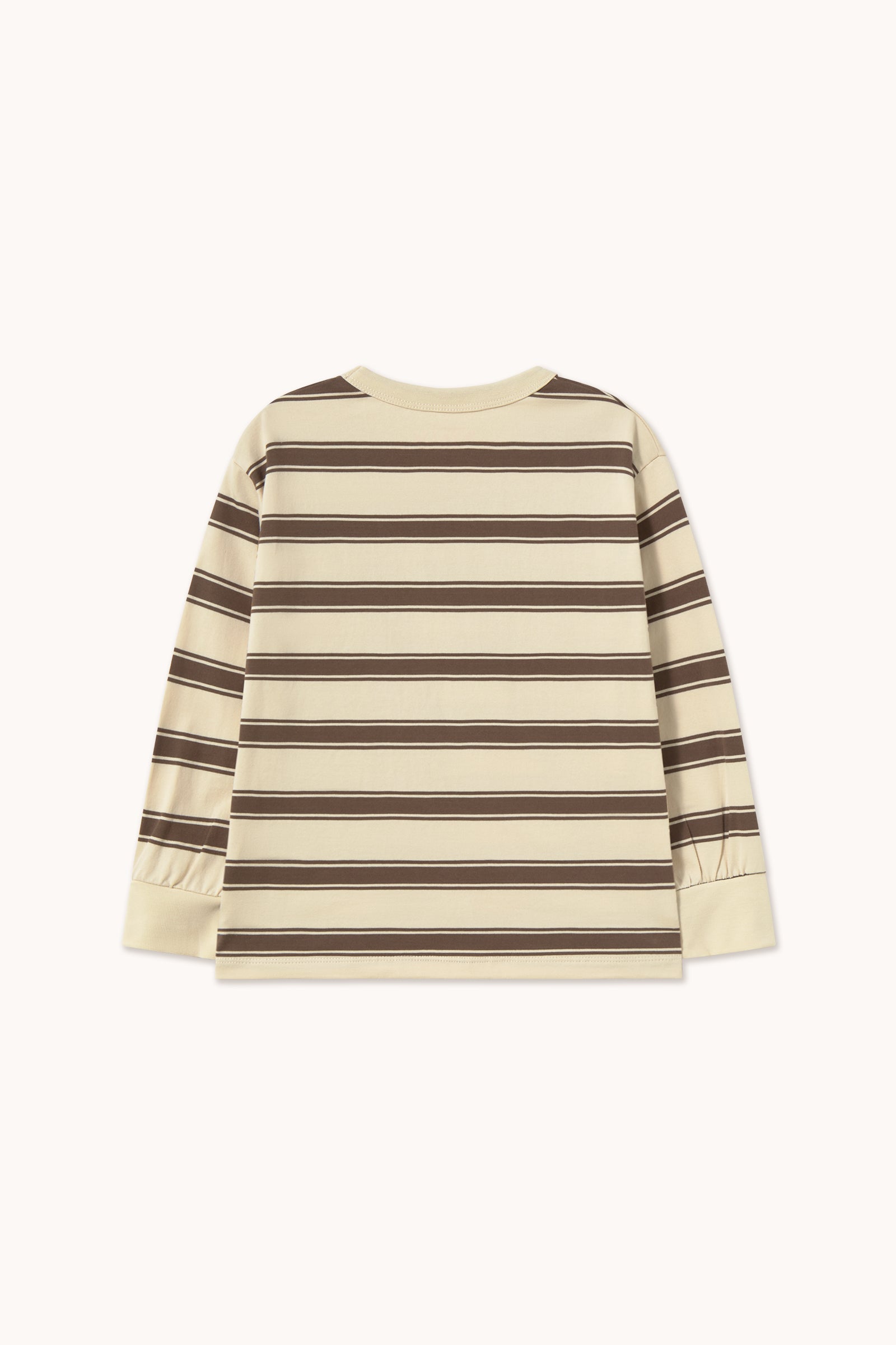 Tiny Cottons Retro Stripes Sleeve Tee - Cacao