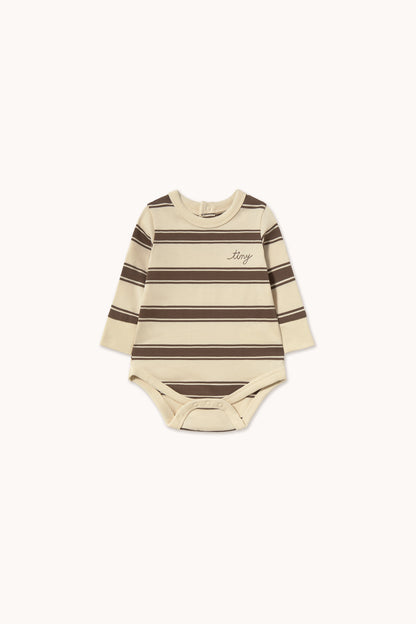 Tiny Cottons Retro Stripes Body - Cacao