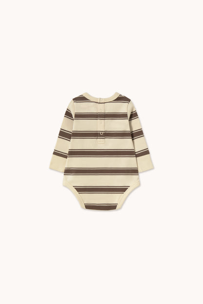 Tiny Cottons Retro Stripes Body - Cacao