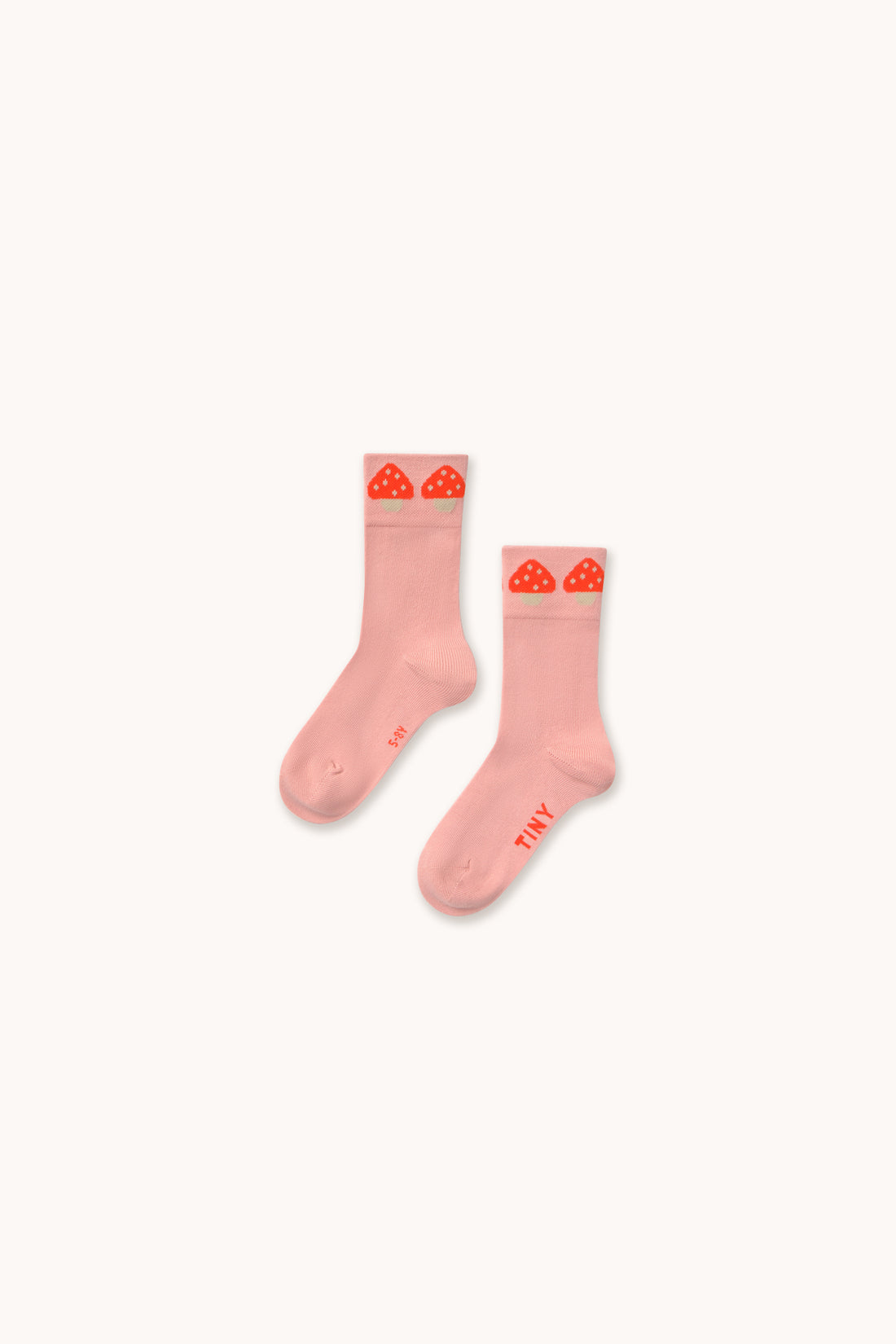 Tiny Cottons Mushrooms Quarter Socks -  Wild Rose
