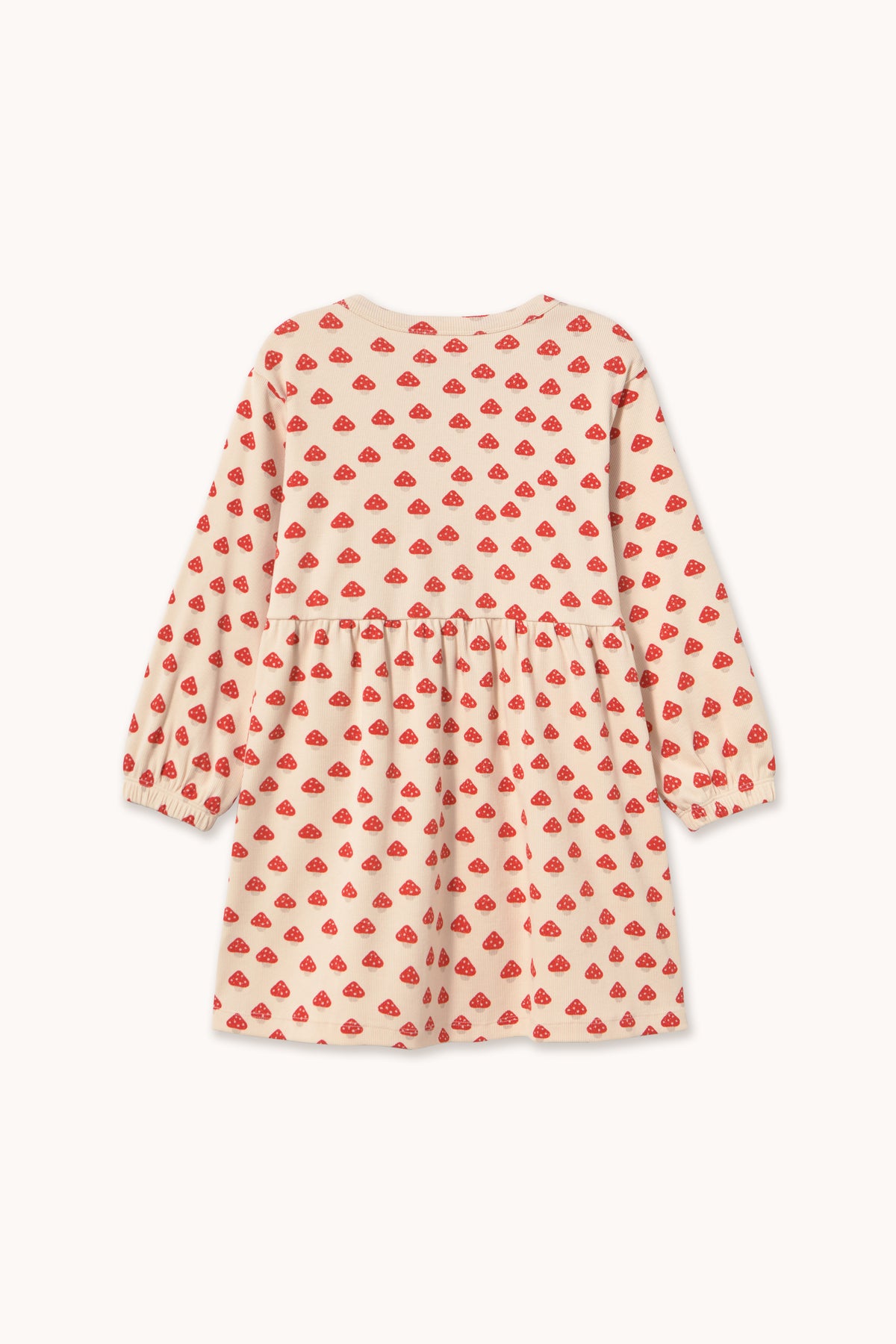 Tiny Cottons Mini Mushrooms Rib Dress - Ivory