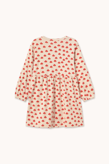 Tiny Cottons Mini Mushrooms Rib Dress - Ivory