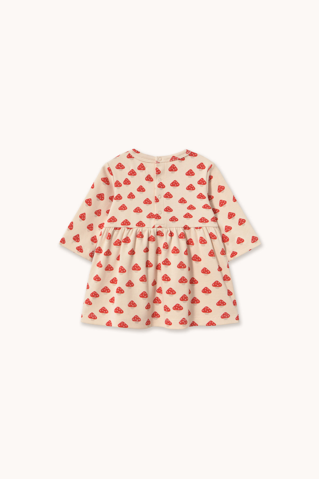 Tiny Cottons Mini Mushrooms Rib Baby Dress - Ivory
