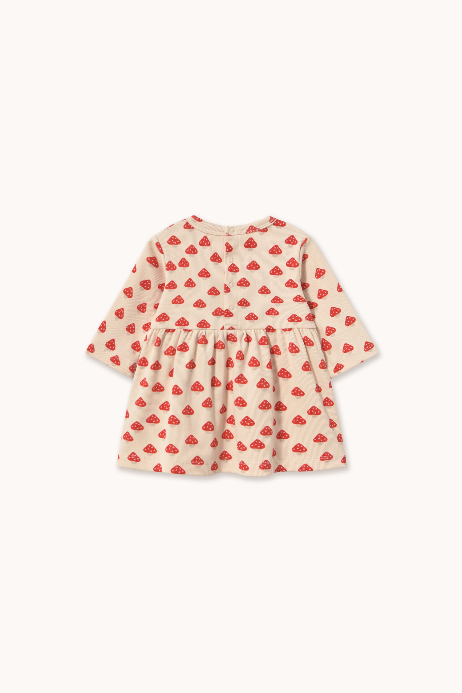 Tiny Cottons Mini Mushrooms Rib Baby Dress - Ivory
