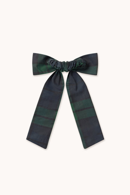 Tiny Cottons Check Scrunchies - Bottle Green