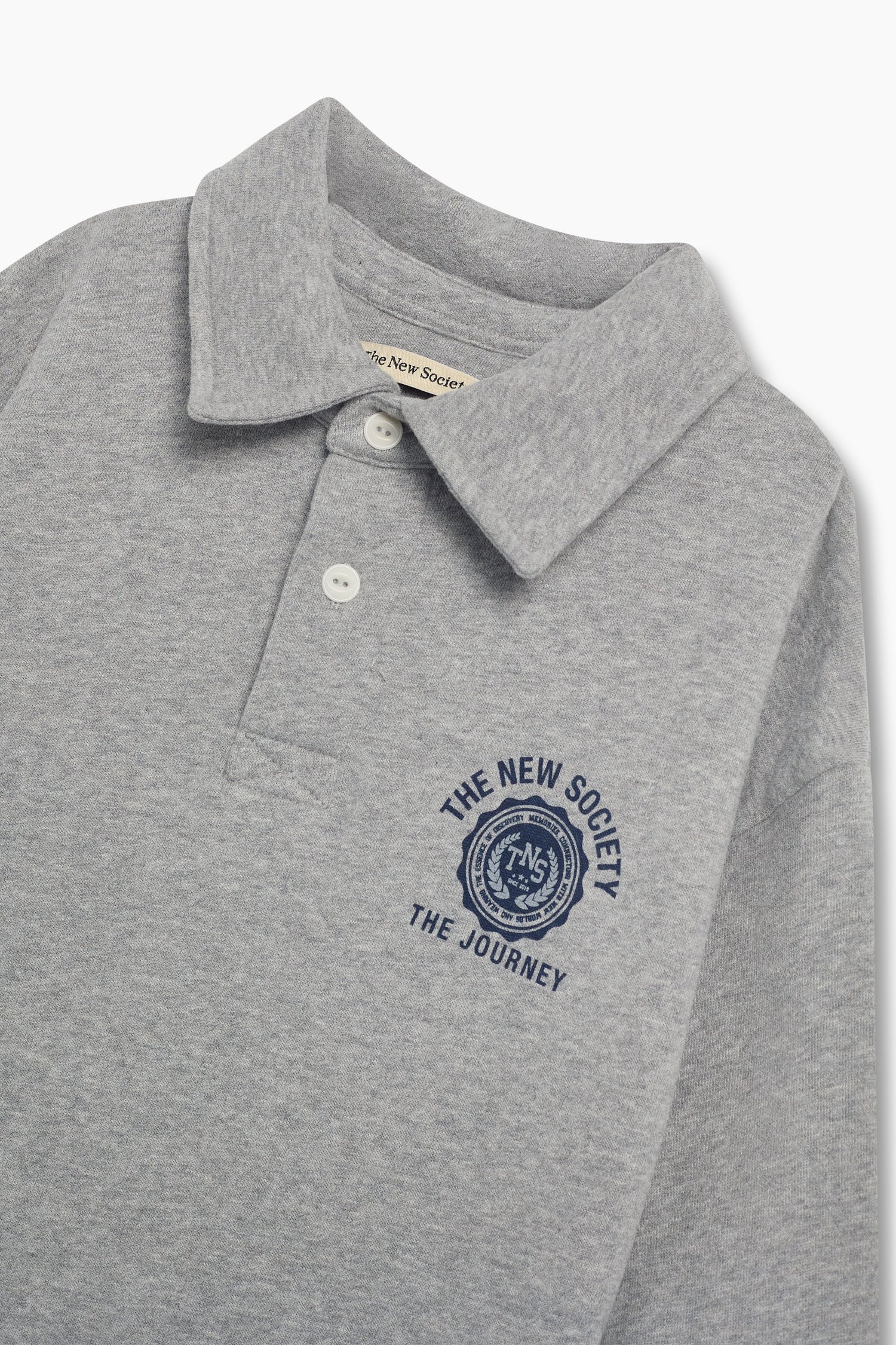 The New Society Ash Dress - Mid Grey Melange