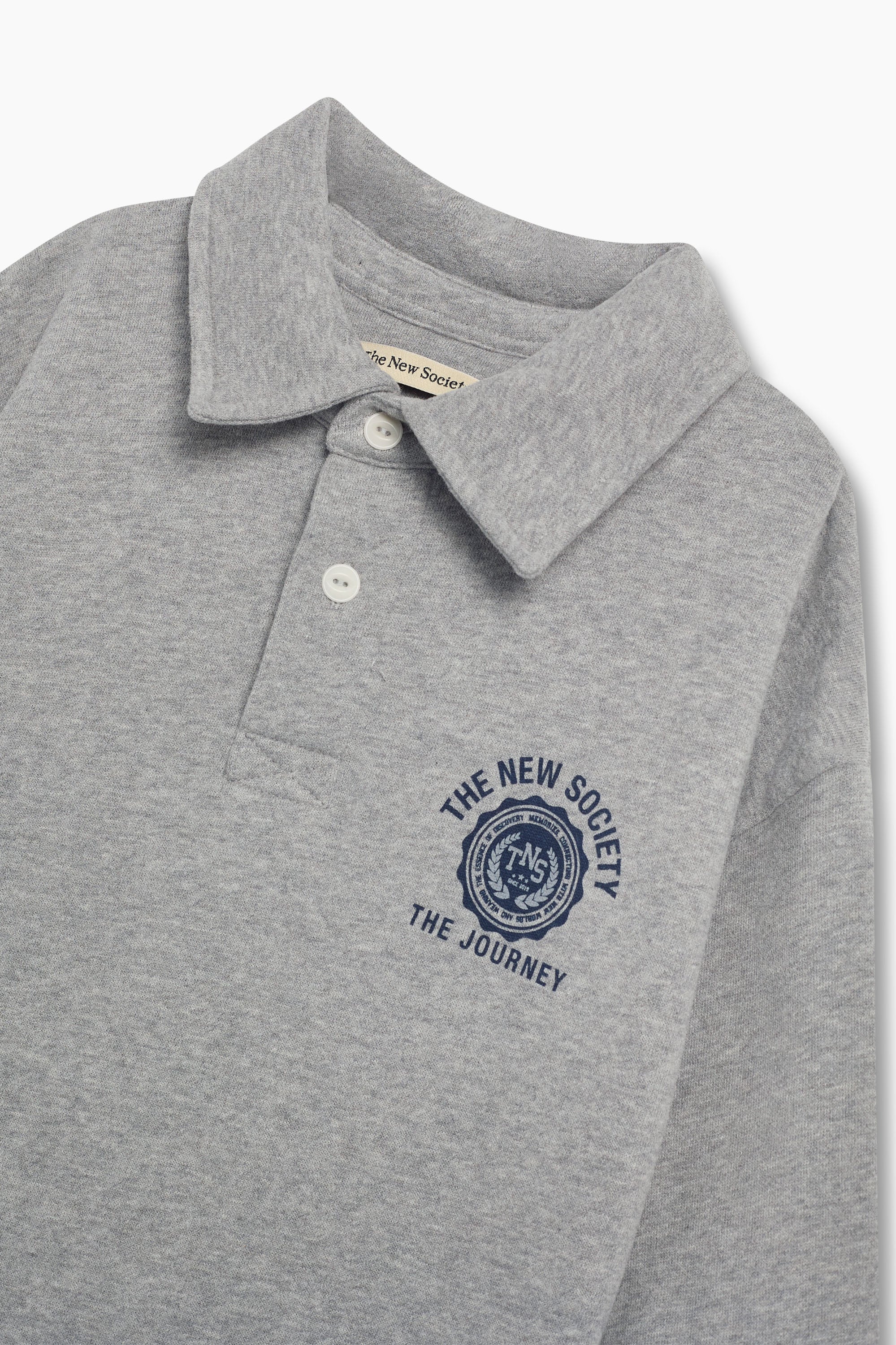 The New Society Ash Dress - Mid Grey Melange