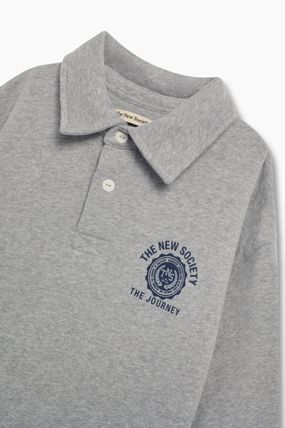 The New Society Ash Dress - Mid Grey Melange
