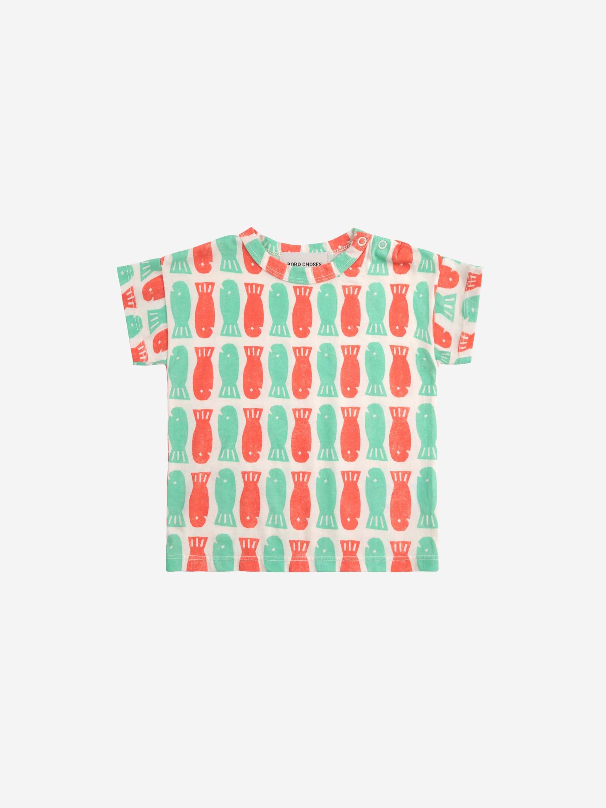 Bobo Choses Lucky Fish All Over T-Shirt - Off White