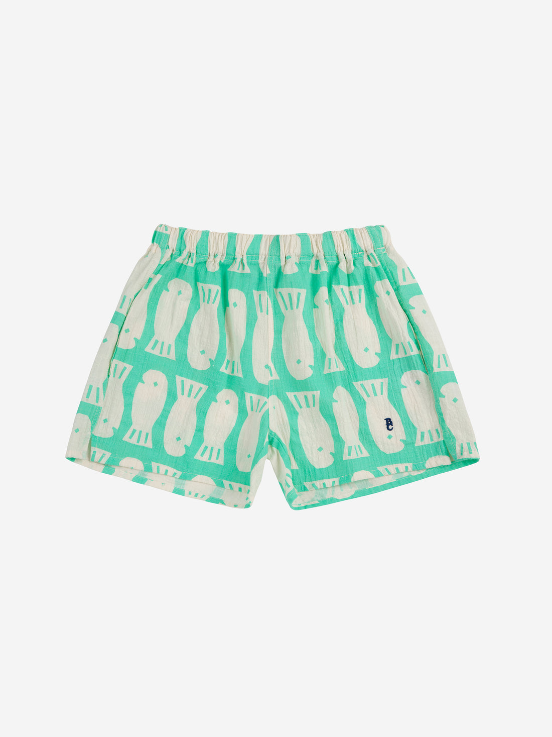 Bobo Choses Lucky Fish All Over Woven Shorts - Light Green