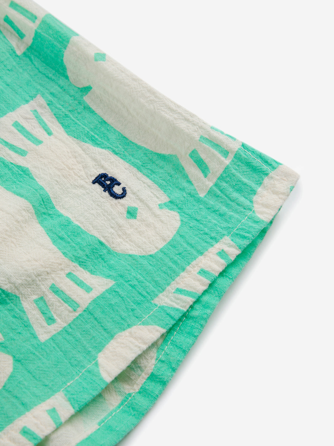 Bobo Choses Lucky Fish All Over Woven Shorts - Light Green