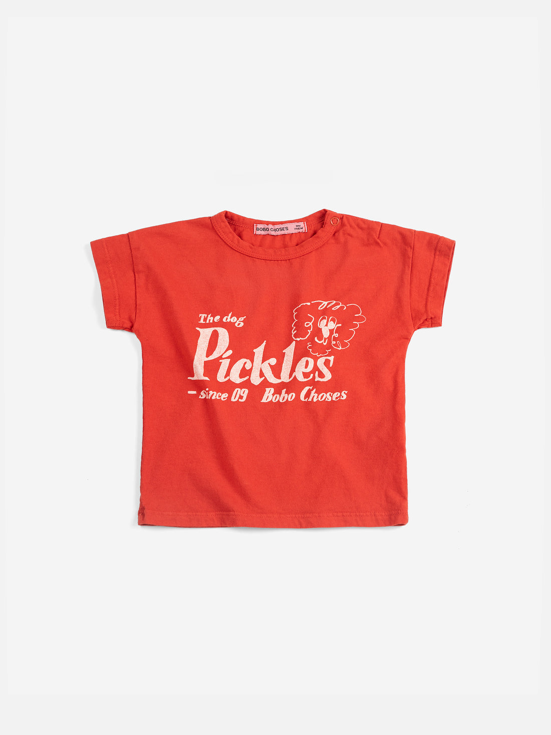 Bobo Choses Baby Pickles The Dog T-shirt - Red