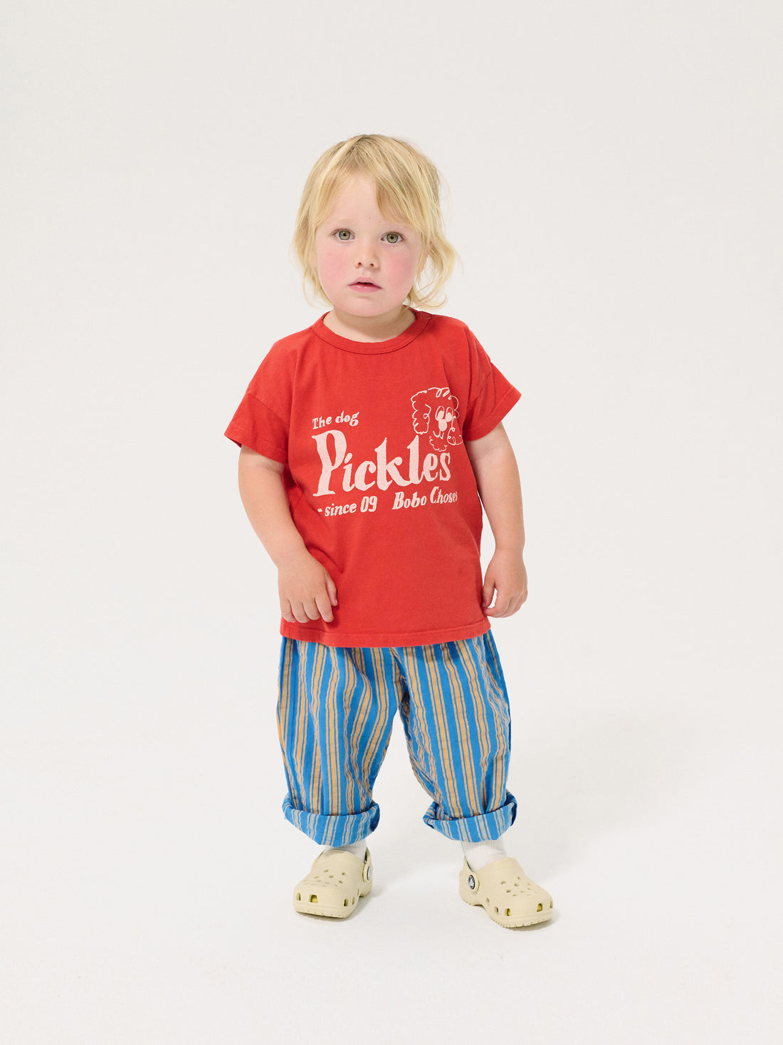 Bobo Choses Baby Pickles The Dog T-shirt - Red