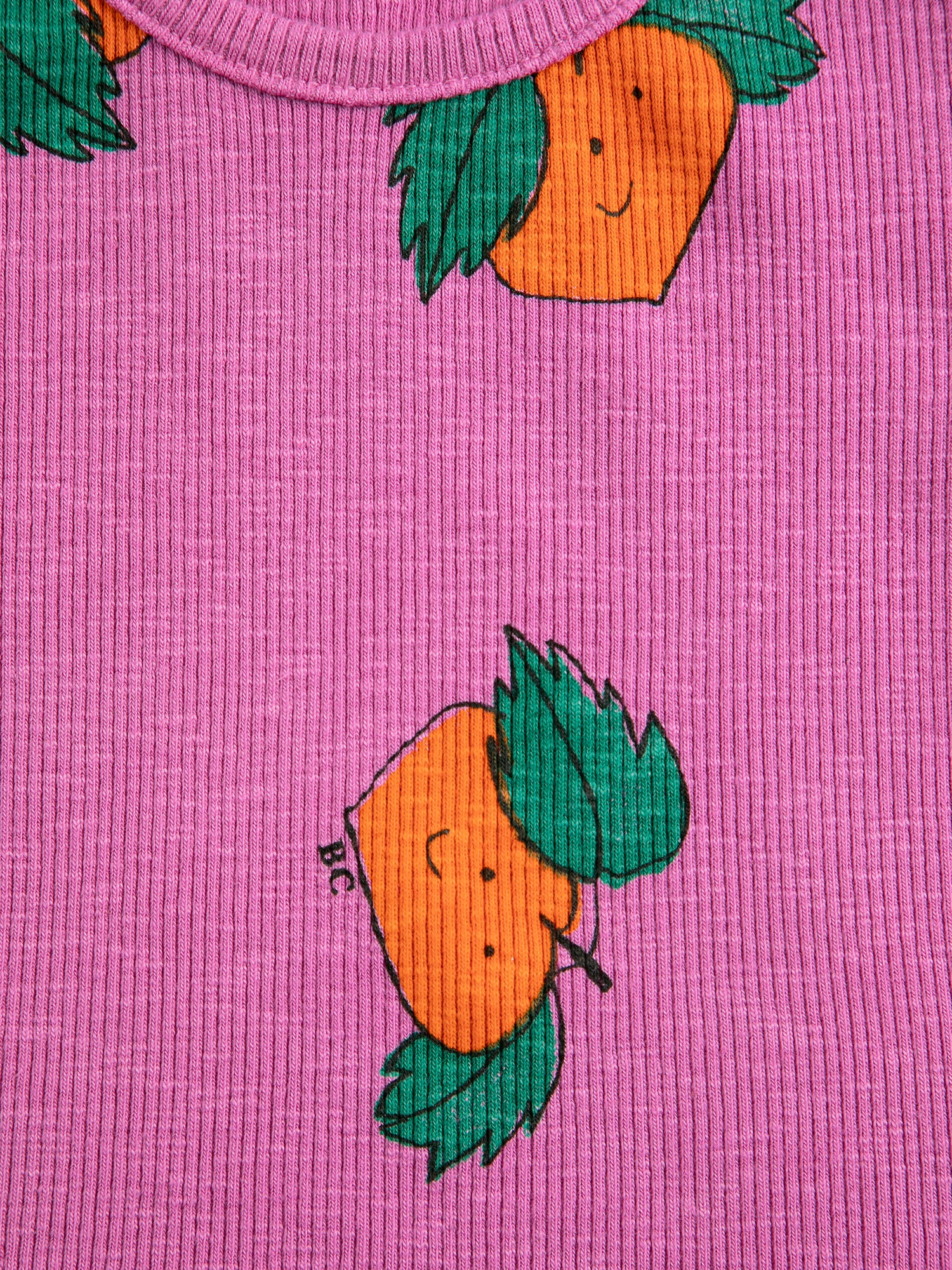 Bobo Choses Baby Tangerine All Over T-shirt - Fuchsia