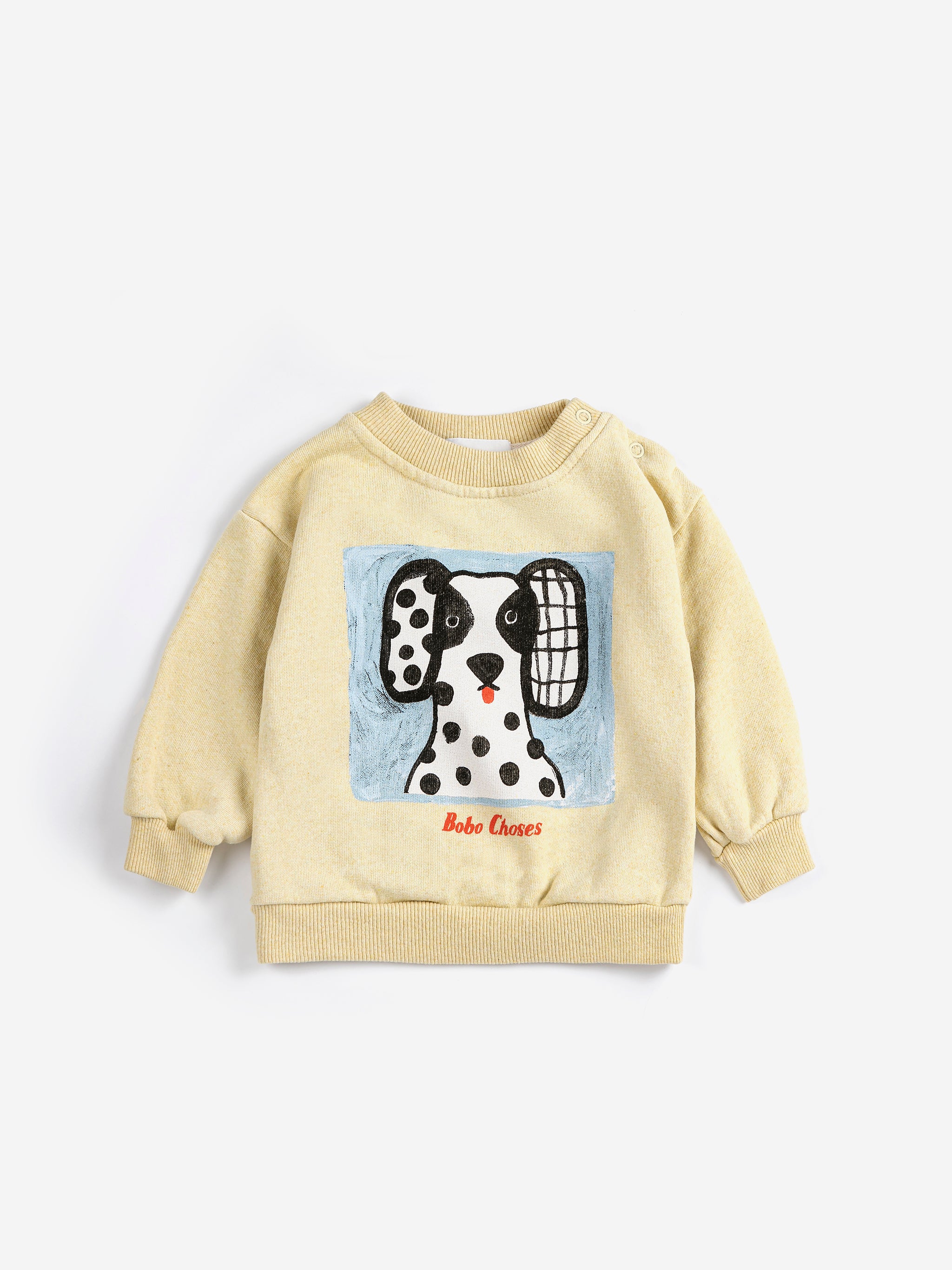 Bobo Choses Baby Van Dog Sweatshirt - Yellow