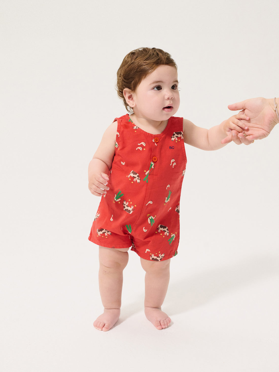Bobo Choses Baby Farm Adventure All Over Playsuit - Red