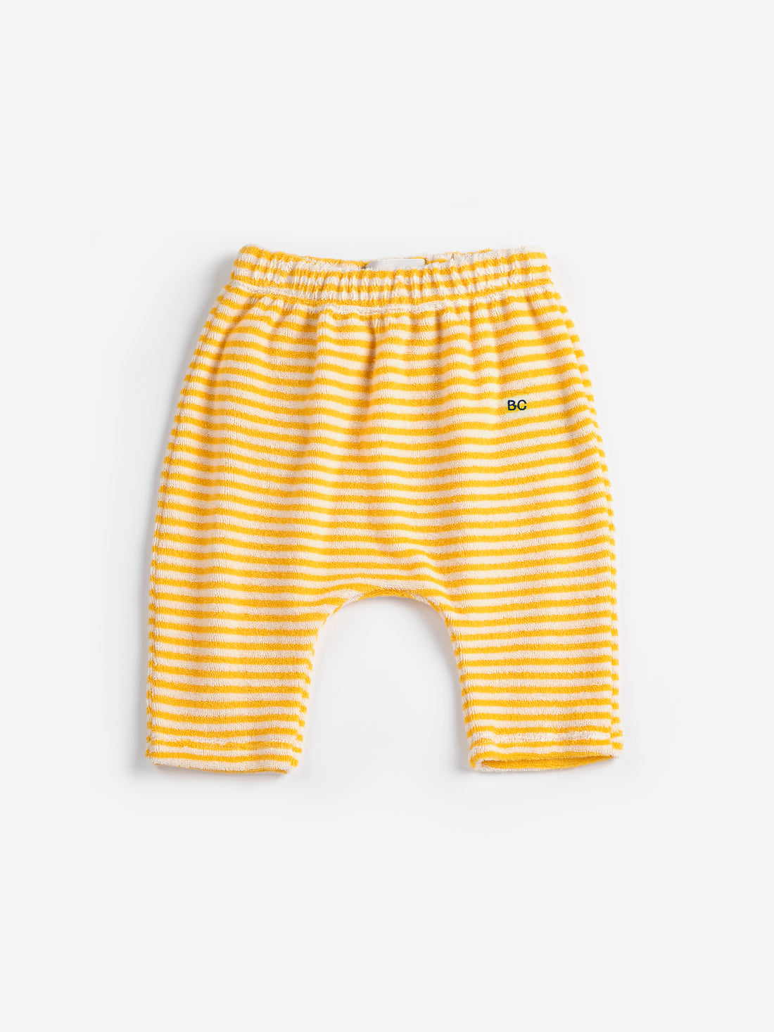 Bobo Choses Yellow Stripes Terry Cloth Harem Pants