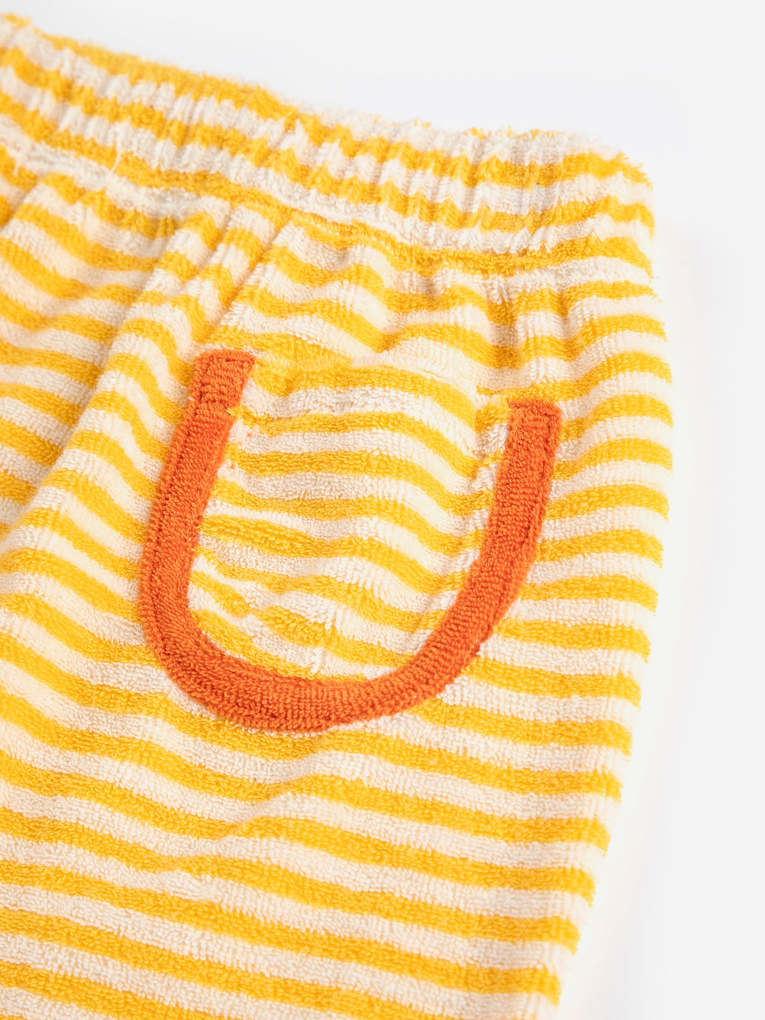 Bobo Choses Yellow Stripes Terry Cloth Harem Pants