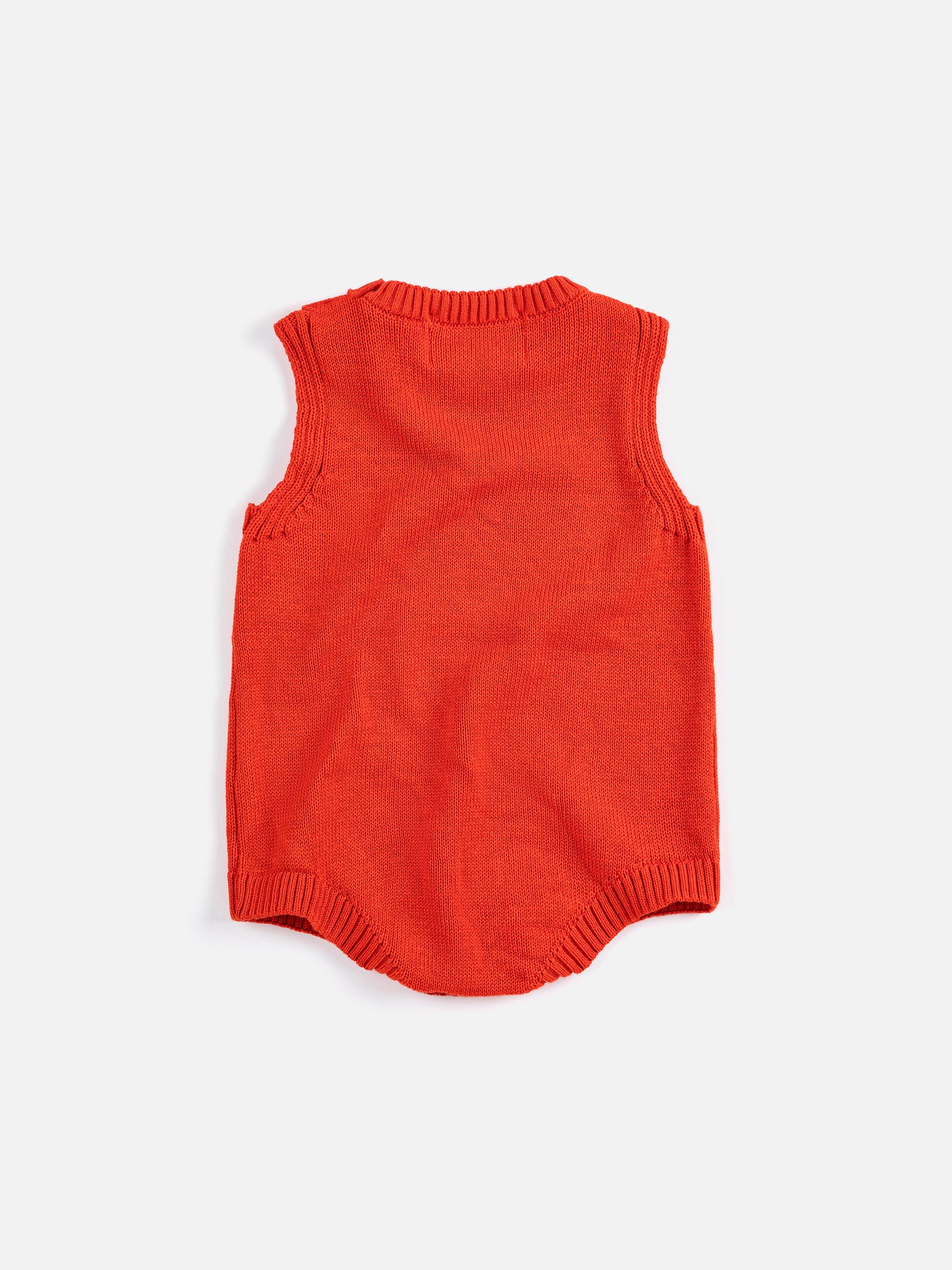 Bobo Choses Pixel Strawberry Knitted Romper