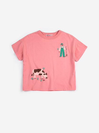 Bobo Choses Farm Adventure T-shirt - Pink