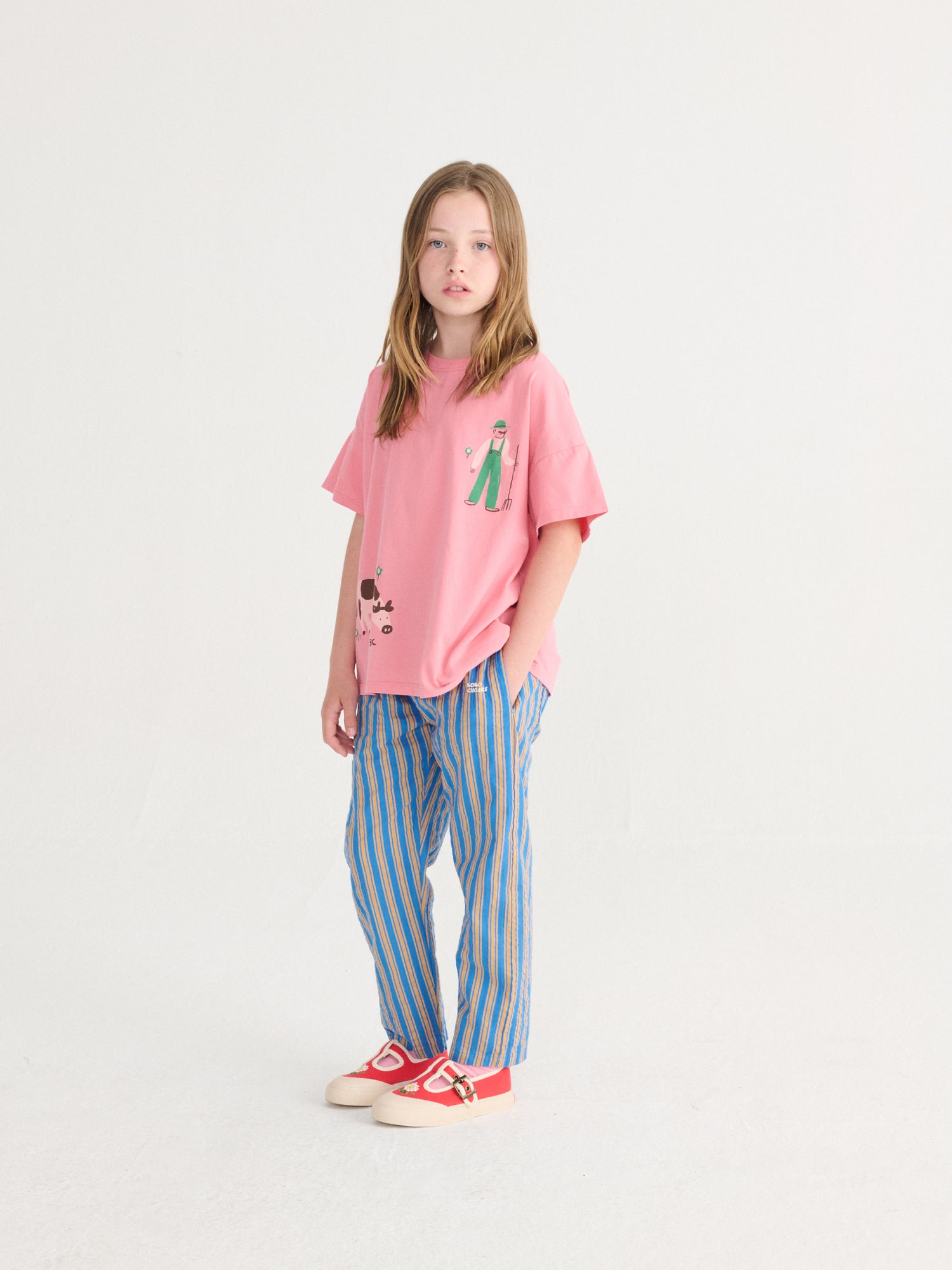Bobo Choses Farm Adventure T-shirt - Pink
