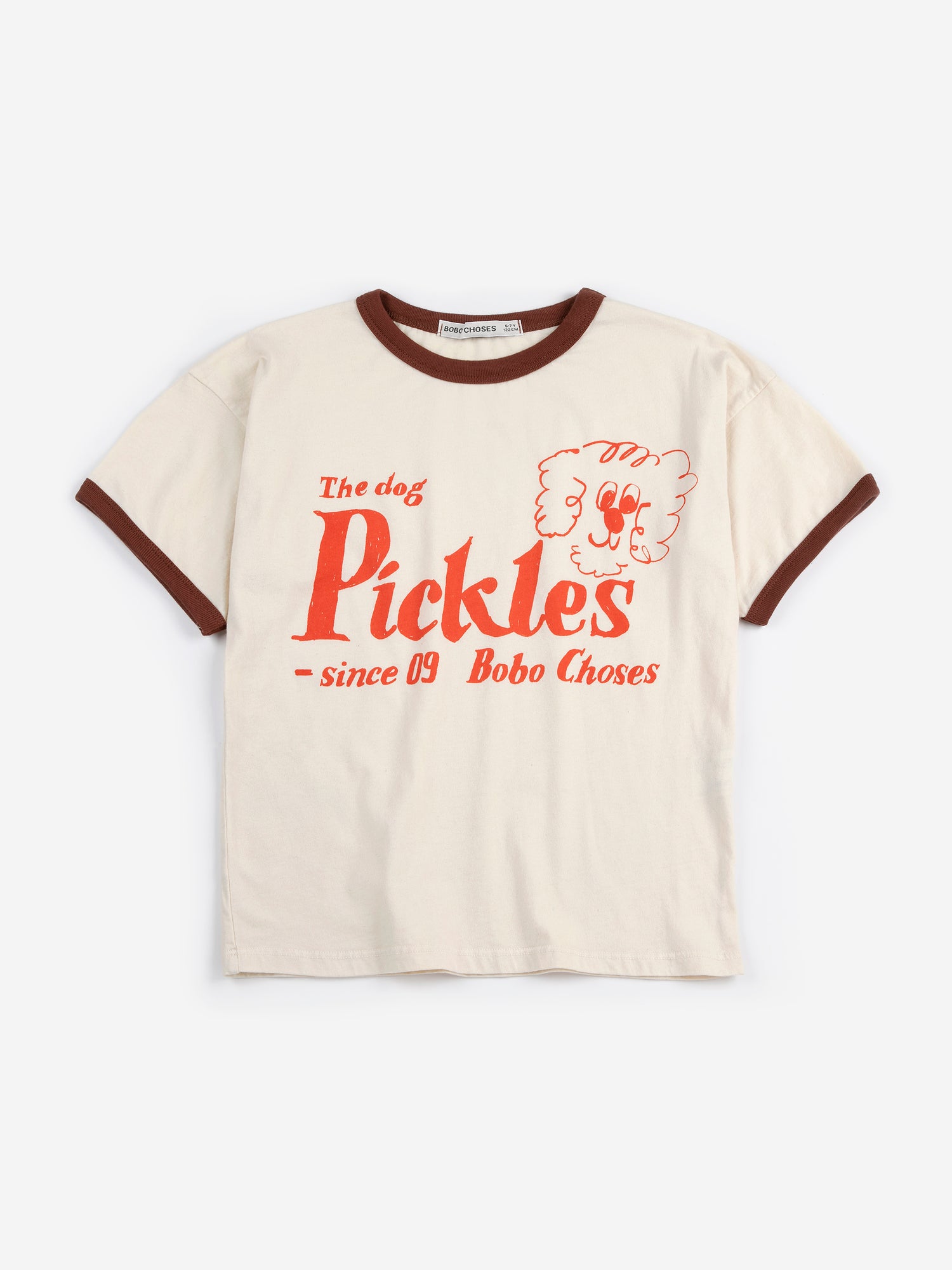 Bobo Choses Pickles The Dog T-shirt - Off White
