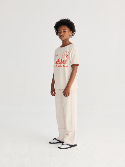 Bobo Choses Pickles The Dog T-shirt - Off White