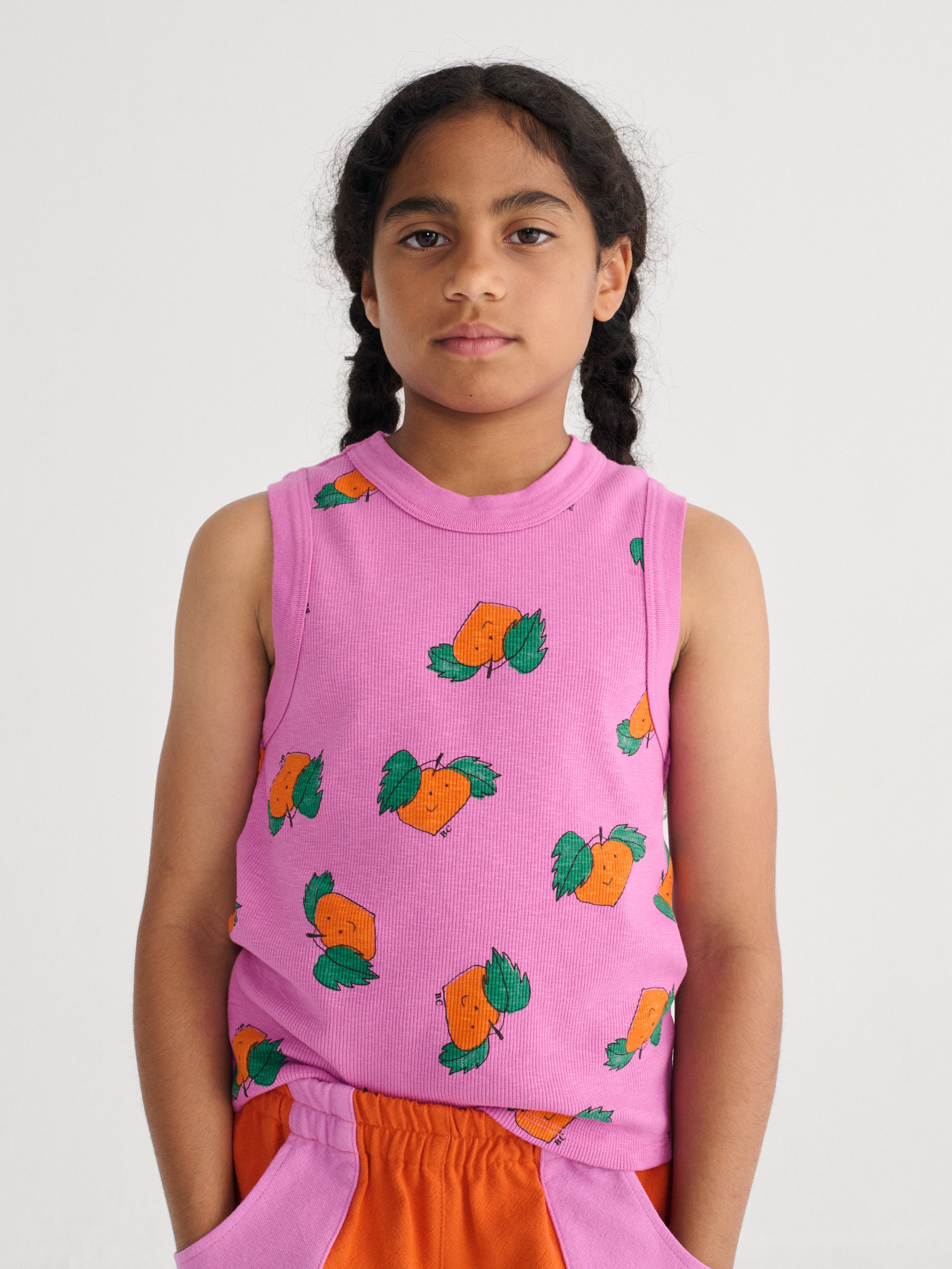 Bobo Choses Tangerine All Over Tank Top - Purple