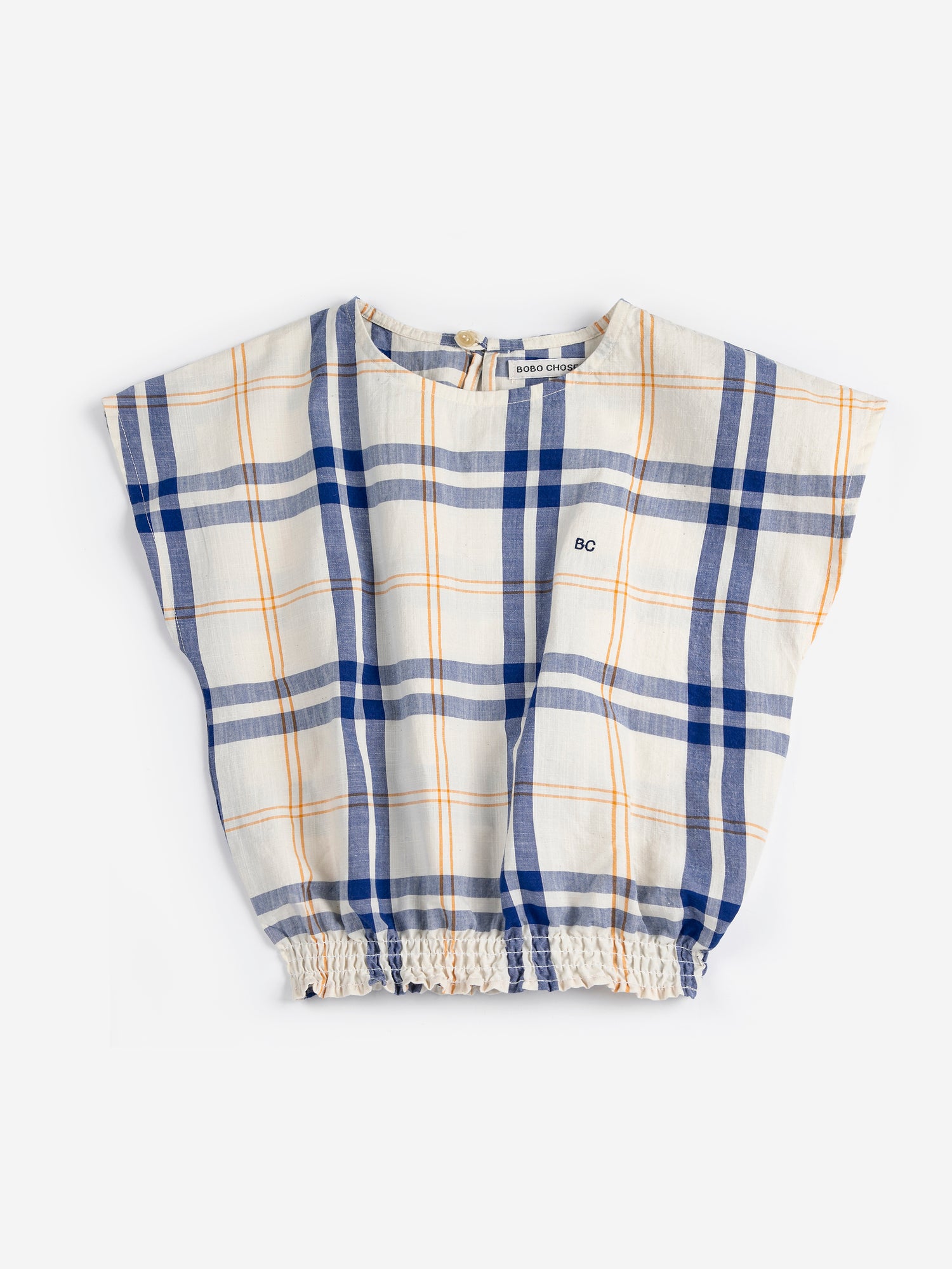 Bobo Choses Fun Tartan Woven Top