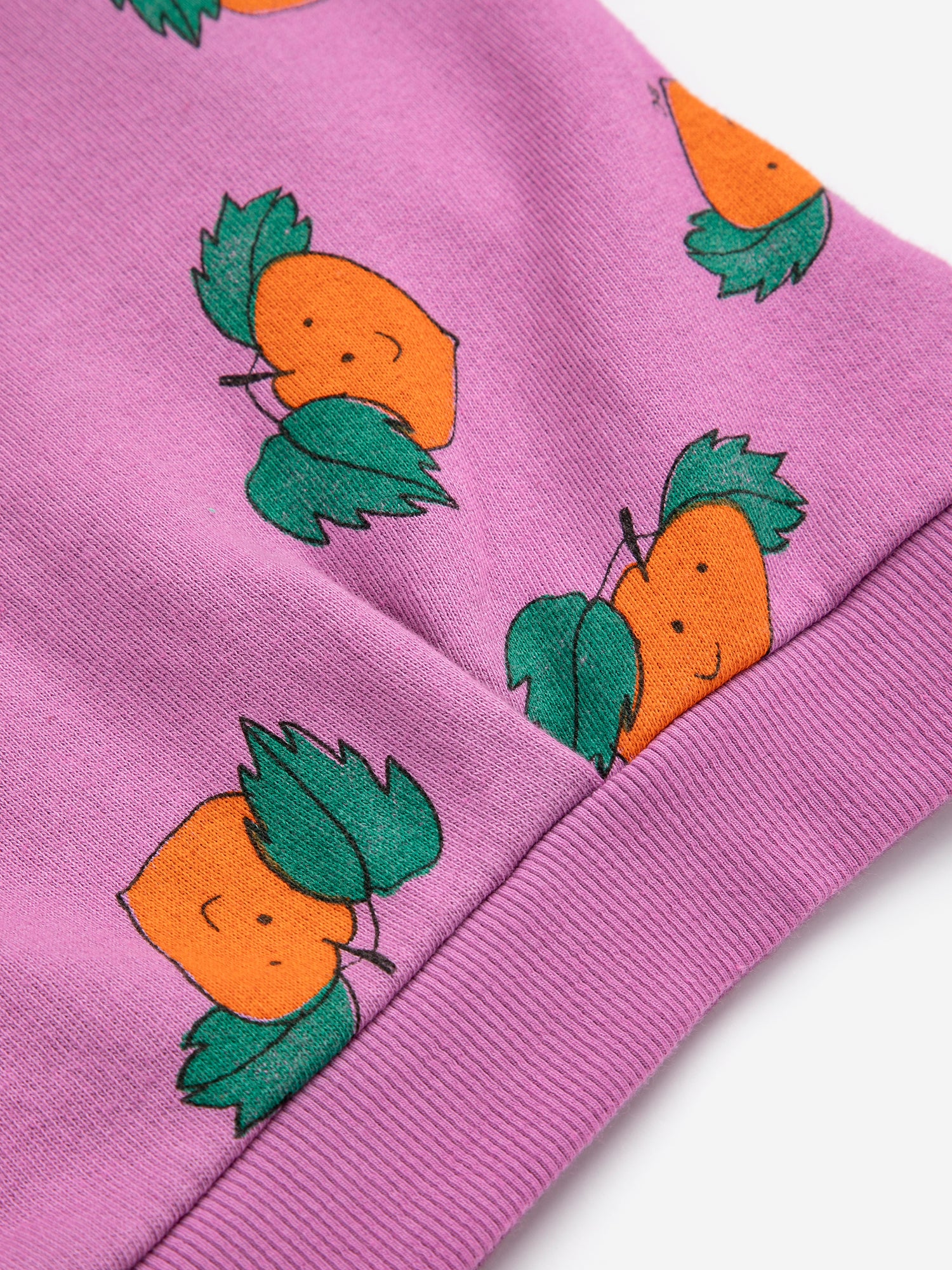 Bobo Choses Tangerine All Over Cropped Sweatshirt - Purple