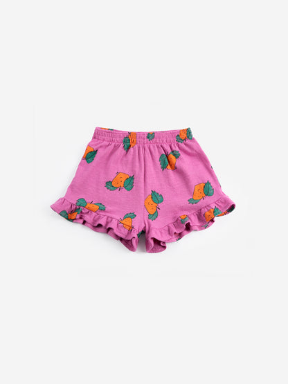 Bobo Choses Tangerine All Over Ruffled Shorts - Purple