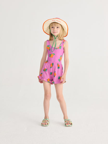 Bobo Choses Tangerine All Over Ruffled Shorts - Purple