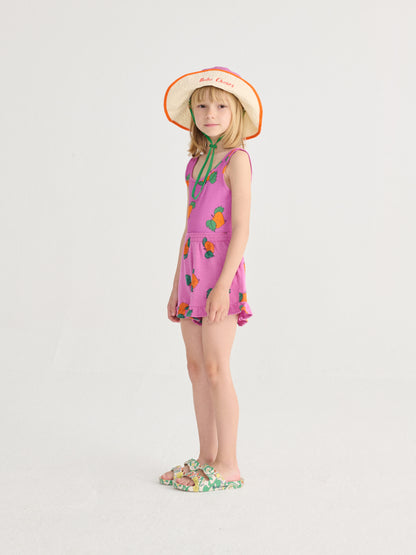 Bobo Choses Tangerine All Over Ruffled Shorts - Purple