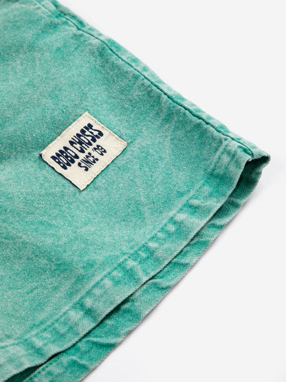 Bobo Choses Bobo Choses Since 09 Woven Bermuda Shorts - Green