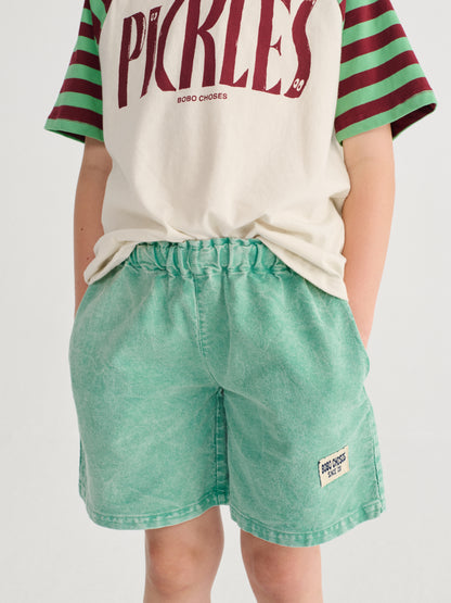 Bobo Choses Bobo Choses Since 09 Woven Bermuda Shorts - Green