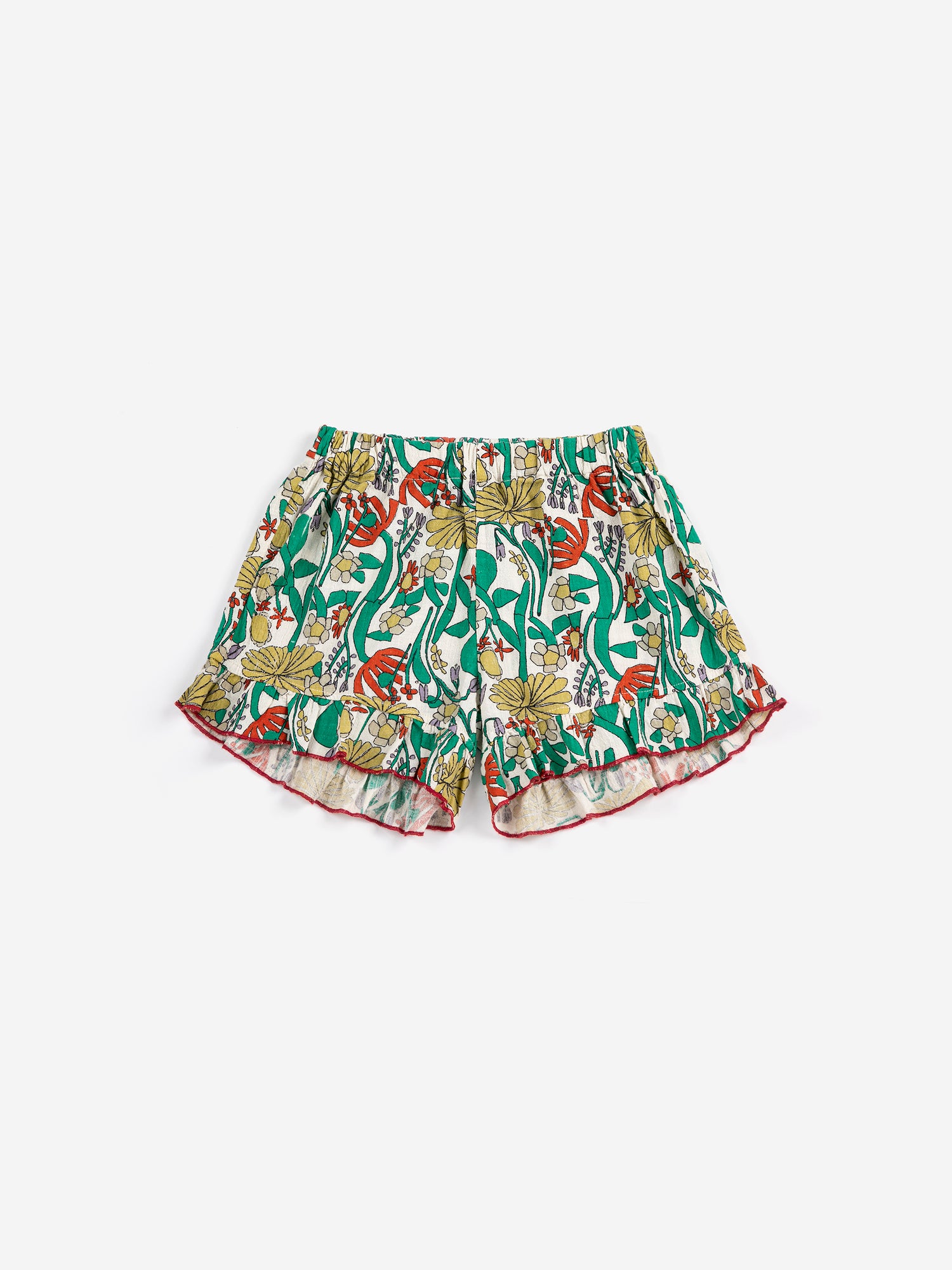 Bobo Choses Color Herbalist All Over Woven Shorts - Off White