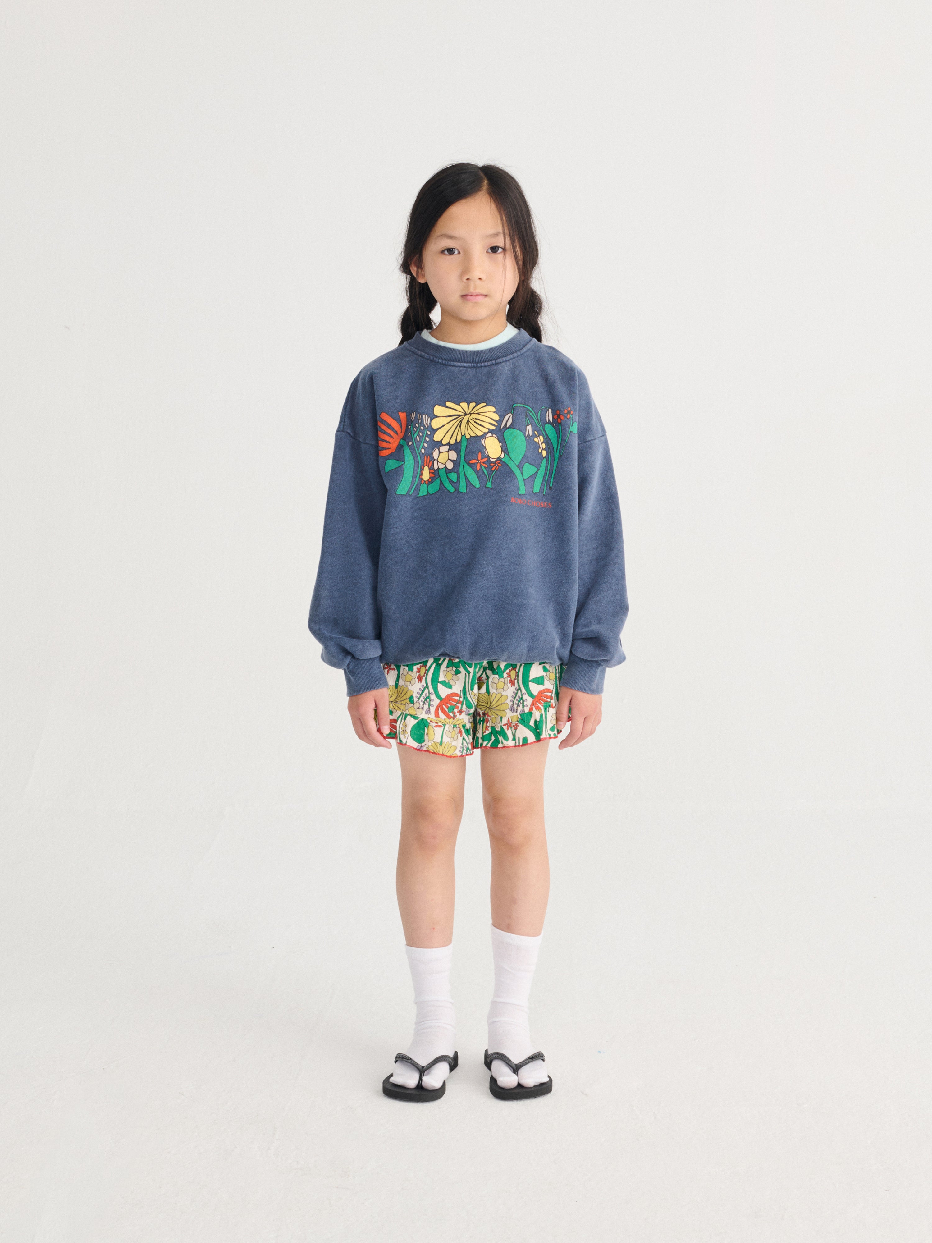 Bobo Choses Color Herbalist All Over Woven Shorts - Off White