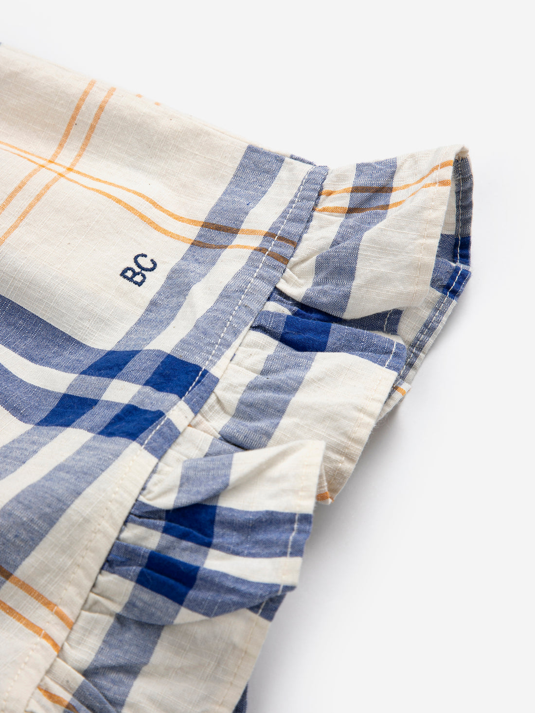 Bobo Choses Fun Tartan Ruffled Woven Shorts