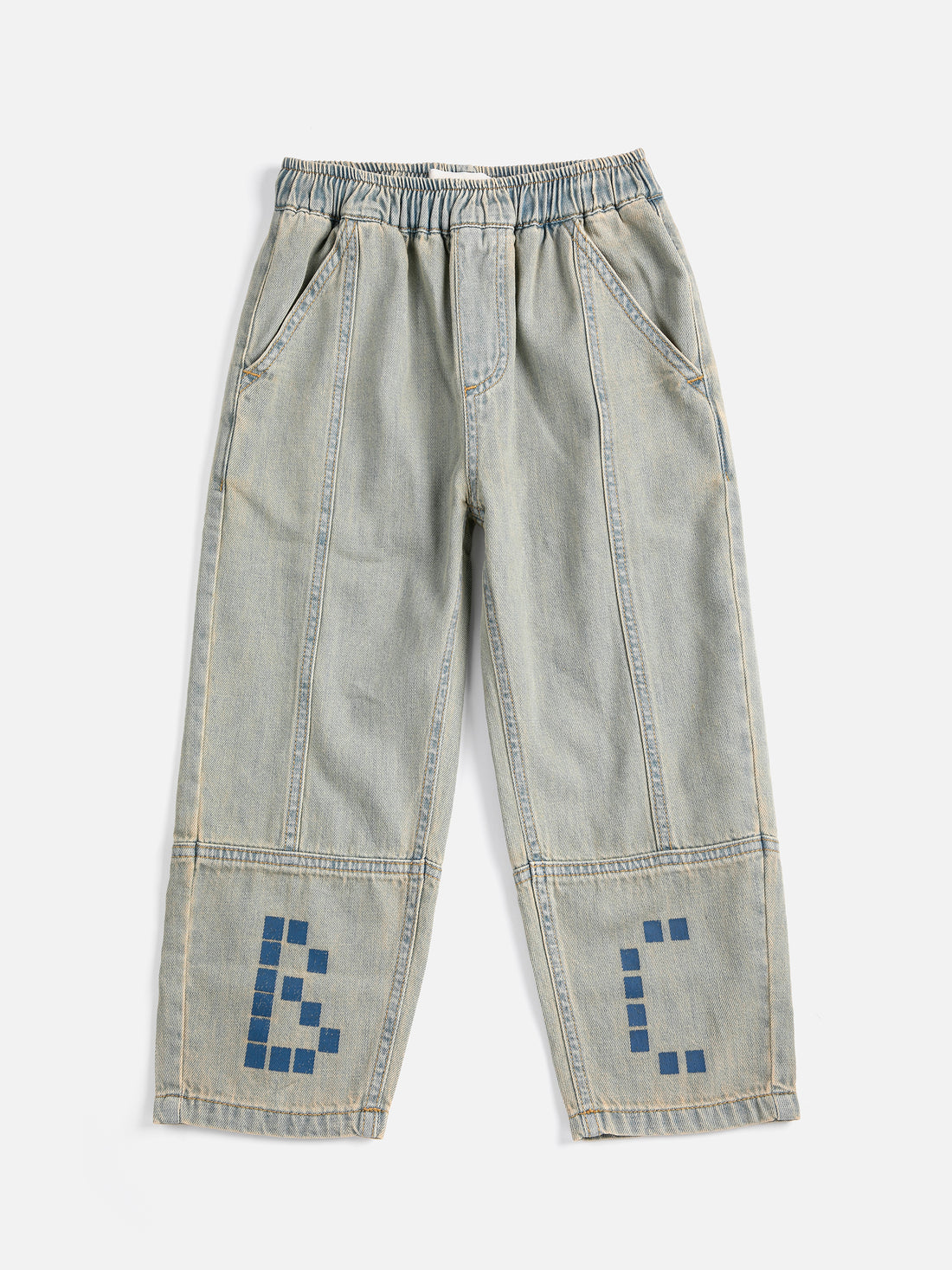 Bobo Choses Square Denim Pants - Prussian Blue