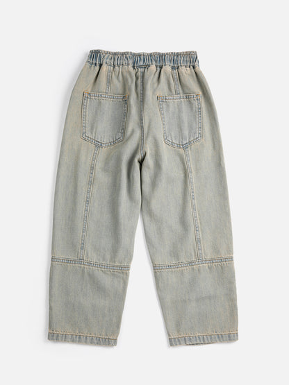 Bobo Choses Square Denim Pants - Prussian Blue