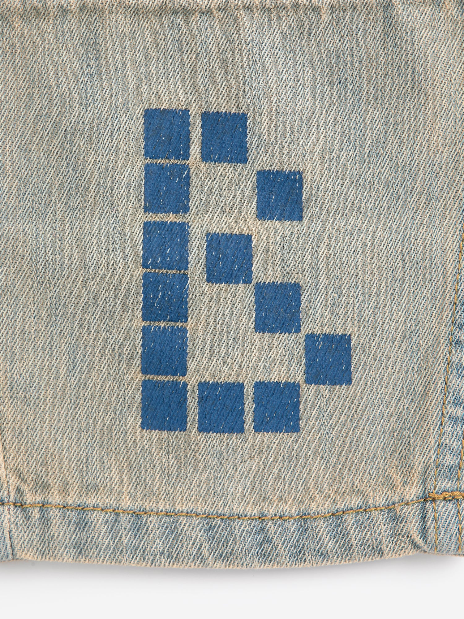 Bobo Choses Square Denim Pants - Prussian Blue